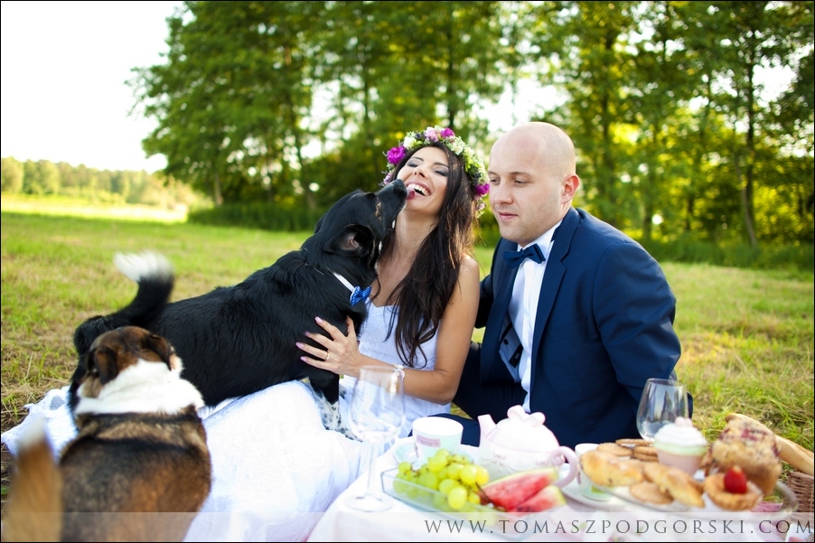 Zdjęcia ślubne z pikniku